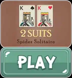 Spider Solitaire 2 Suits - Play Button