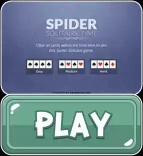 Spider Solitaire Time - Play Button